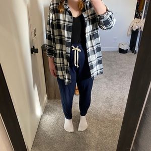 Black and white flannel